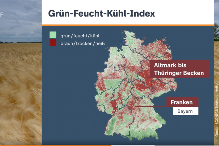 Grün-Feucht-Kühl-Index vom Econics Institute präsentiert bei zdf heute, Sep 2025 Grün-Feucht-Kühl-Index vom Econics Institute präsentiert bei zdf heute, Sep 2025